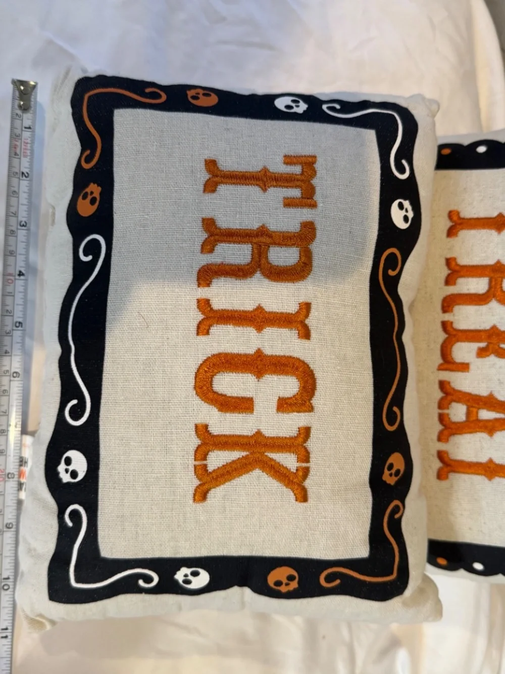 3-Piece Halloween Throw Pillow Set - Trick or Treat Pumpkin Decor